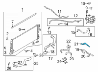 OEM 2022 Ford Bronco HOSE - HEATER WATER Diagram - MB3Z-18472-H