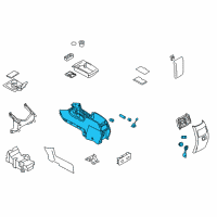 OEM Lincoln MKX Console Diagram - 9A1Z-78045A36-AA