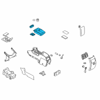 OEM 2008 Lincoln MKX Console Panel Diagram - 8A1Z-7806202-A