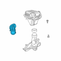 OEM Dodge Magnum Fuel Clean Air Duct Diagram - 4591866AB