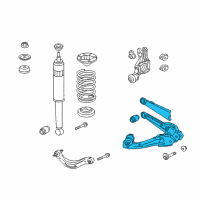 OEM 2013 Acura ILX Arm, Right Rear Trailing Diagram - 52370-TX6-A03