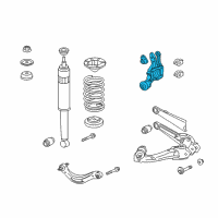 OEM Acura ILX Knuckle, Right Rear Diagram - 52210-TX6-A01