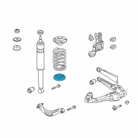 OEM 2016 Acura ILX Rubber, Right Rear Spring Seat (Lower) Diagram - 52471-TR0-A01