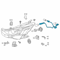 OEM 2017 Toyota Prius V Wire Harness Diagram - 81125-47650