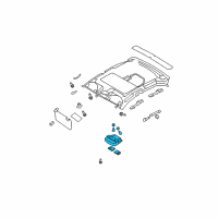 OEM 2005 Kia Spectra Lamp Assembly-OVERHEADEAD Console Diagram - 928202F000NM