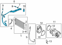 OEM Hyundai Santa Fe Tube Assembly-Suction & Liquid Diagram - 97775-P4020