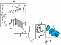 OEM 2022 Kia Sorento Body Kit-Compressor Diagram - 97729P4000