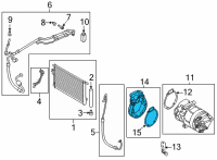OEM Hyundai Santa Fe Inverter Kit-Compressor Diagram - 97728-P4000