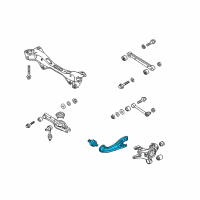 OEM 2011 Hyundai Sonata Arm Assembly-Rear Trailing Arm, RH Diagram - 55280-3Q000