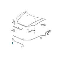 OEM 1996 Honda Prelude Holder, Rod Diagram - 91503-SS0-003