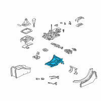 OEM Acura TL Panel, Console (Chamois Gray No. 3) Diagram - 77297-S0K-A02ZA