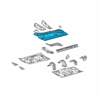 OEM Scion xD Center Floor Pan Diagram - 58113-52901