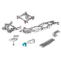 OEM 2014 Ford F-150 Mount Bracket Diagram - 9L3Z-5D058-AA