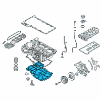 OEM 2022 BMW M550i xDrive Oil Pan Diagram - 11-13-8-643-444