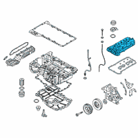 OEM 2020 BMW X5 Cylinder Head Cover Diagram - 11-12-8-601-704