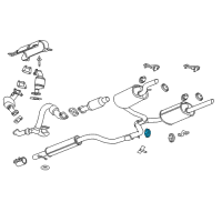 OEM 2012 Chevrolet Impala Insulator-Exhaust Pipe Hanger Diagram - 22836962