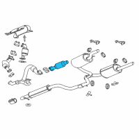 OEM 2016 Chevrolet Impala Limited Intermed Pipe Diagram - 22740666