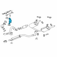 OEM 2015 Chevrolet Impala Limited Converter & Pipe Diagram - 22839596