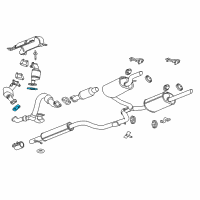 OEM Chevrolet Impala Limited Cross Over Pipe Gasket Diagram - 25886620