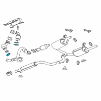 OEM 2013 Chevrolet Impala Cross Over Pipe Gasket Diagram - 25886620