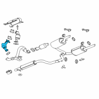 OEM 2012 Chevrolet Impala Converter & Pipe Diagram - 20831820