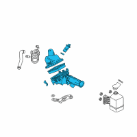 OEM 2009 Mercury Milan Air Cleaner Assembly Diagram - 7E5Z-9600-A