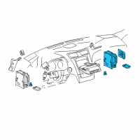 OEM Lexus GS300 Block, Cowl Side Junction, RH Diagram - 82730-30341