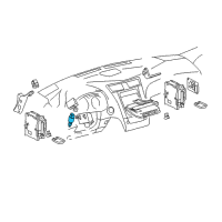 OEM Lexus IS350 Switch Assy, Stop Lamp Diagram - 84340-30110