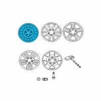 OEM 2008 Toyota Tundra Wheel, Steel Diagram - 42601-0C030