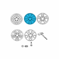 OEM 2021 Toyota Tundra Wheel, Steel Diagram - 42601-0C041