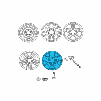 OEM 2012 Toyota Tundra Wheel, Alloy Diagram - 42611-0C110