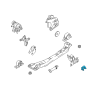 OEM 2001 Nissan Maxima Stopper-Rubber, Engine Mounting Diagram - 11215-4Z000