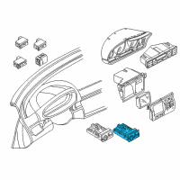 OEM 2005 BMW 330i Headlight Switch Module Unit Diagram - 61-31-9-133-026