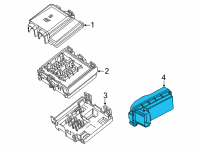 OEM 2022 Ford Maverick PANEL ASY - FUSE JUNCTION Diagram - LX6Z-14A068-C