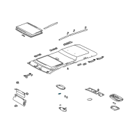 OEM 2004 Toyota Tundra Dome Lamp Bulb Diagram - 90080-81103