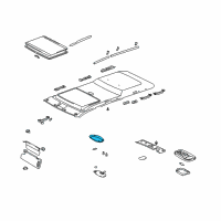 OEM 2006 Toyota Sequoia Dome Lamp Assembly Diagram - 81240-0C031-E1