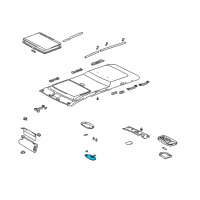 OEM 2004 Toyota Tundra Dome Lamp Lens Diagram - 81241-0C030-E0