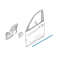 OEM BMW X1 Joint Sealing Entrance Door Front Left Diagram - 51-76-7-439-317