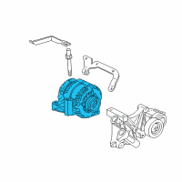 OEM Buick GENERATOR Assembly (Remanufacture)(Cs130D-100) Diagram - 10464069