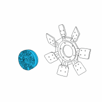 OEM 2003 Ford F-250 Super Duty Fan Clutch Diagram - AU2Z-8A616-L