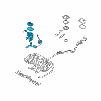 OEM 2008 Hyundai Tucson Complete-Fuel Pump Diagram - 31110-2E301