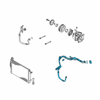 OEM Kia Forte Koup Suction & Liquid Tube Assembly Diagram - 977751M101