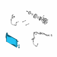 OEM Kia Forte Koup Condenser Assembly-Cooler Diagram - 976061M101