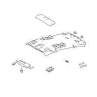 OEM Toyota Camry Dome Lamp Diagram - 81360-07040-E0