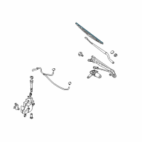 OEM 2008 Nissan Quest Wiper Blade Refill, Driver Diagram - 28895-5Z000