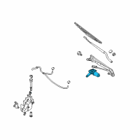 OEM 2008 Nissan Quest Motor Assy-Windshield Wiper Diagram - 28810-5Z000