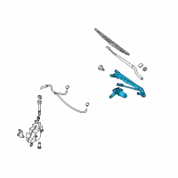 OEM Nissan Quest Drive Assy-Windshield Wiper Diagram - 28800-5Z000