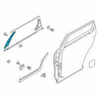 OEM Kia GARNISH Assembly-Rear Door F Diagram - 83250C5000