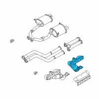 OEM BMW Exchange. Exhaust Manifold With Catalyst Diagram - 11-62-7-834-674