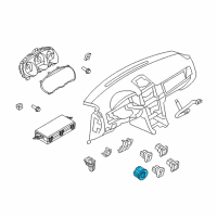 OEM 2011 Lincoln MKZ Headlamp Switch Diagram - 9H6Z-11654-CA